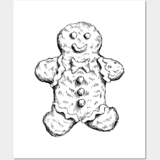 Gingerbread man Posters and Art